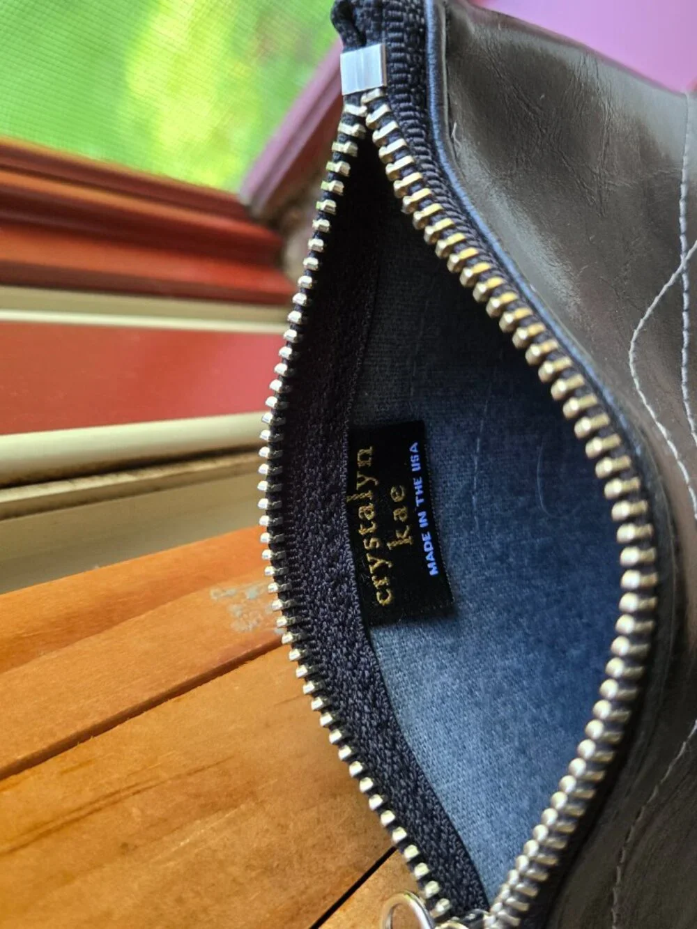 Charleston Large Topstitch Hobo Bag - Coated Canvas VEGAN